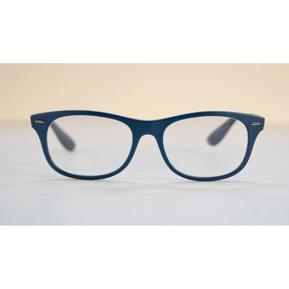 Ray-Ban Glasses Frames LITEFORCE RB4207 6015/8G Navy Blue 55-17 3N Made In Italy